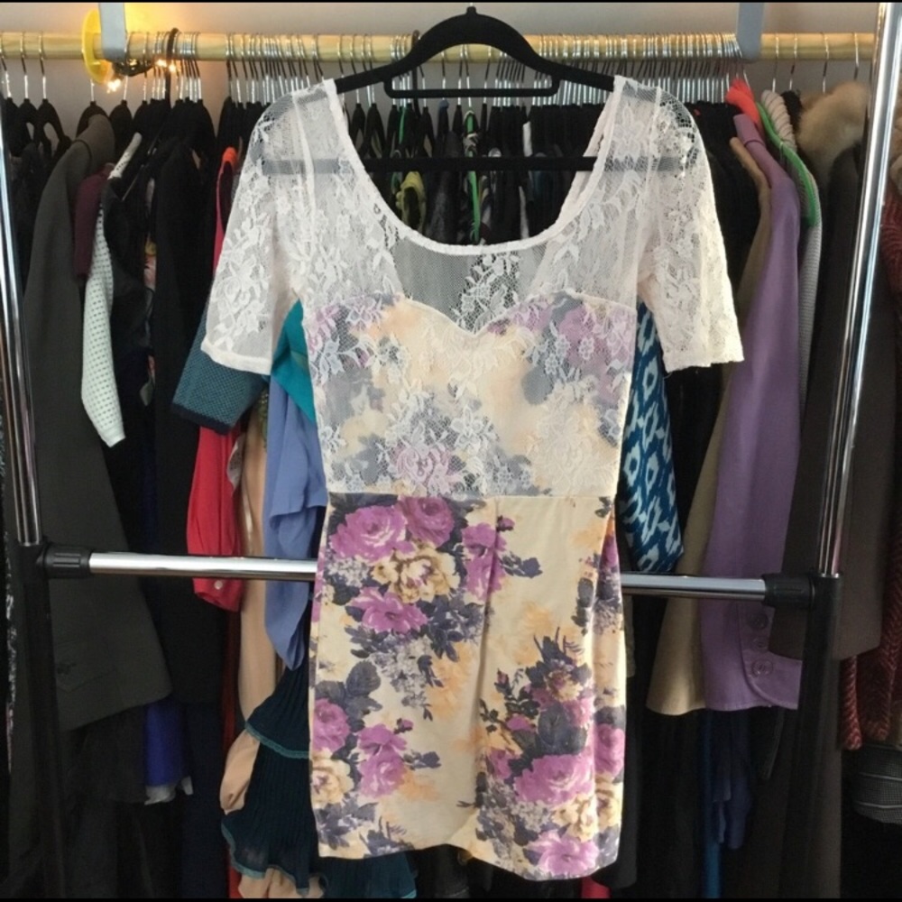 Free People Bodycon Dress Floral